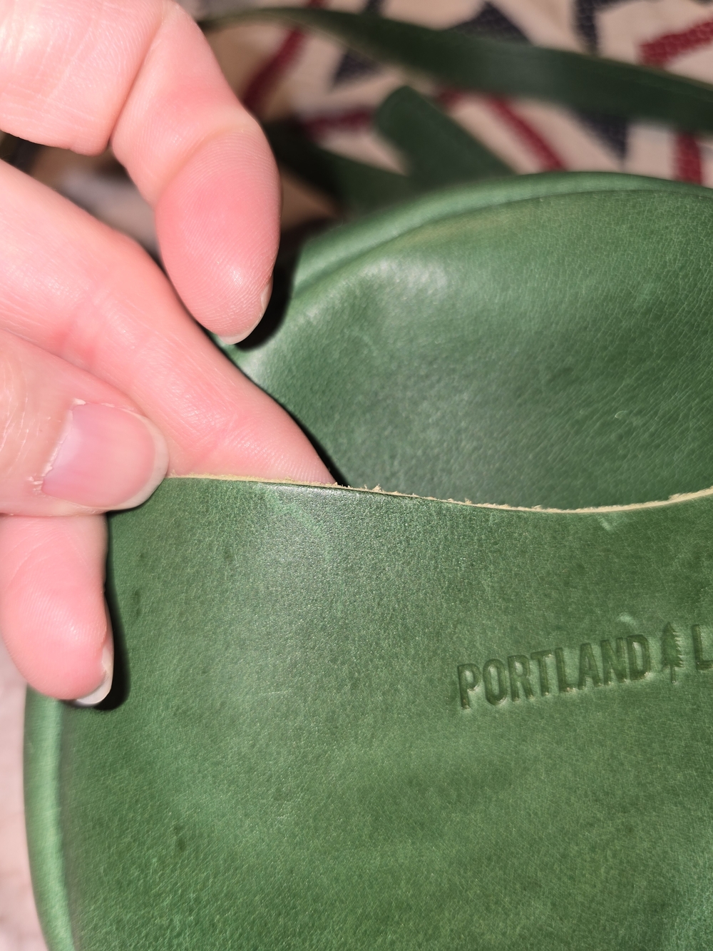 Portland Leather Small Cowboy Mint Circle - Picture 3 of 8